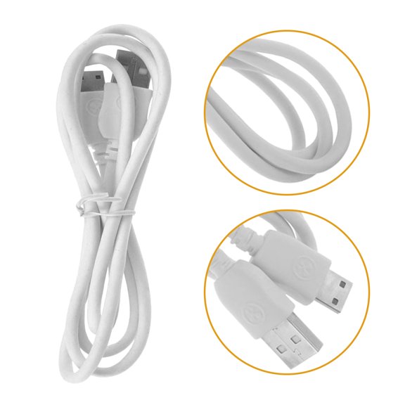 ETEREAUTY Micro USB Cable, Portable 3Ft Charger Cord, White, for Tablet Charging and Data Transfer
