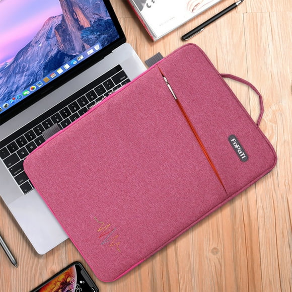 Dvkptbk Laptop Case Travel Essentials 13.3 Inch Iiner Bag Laptop Bag Computer Bag, Handbag with Shoulder Strap, Ultra-thin Computer Case Men's and Women's Handbags Universal Pink on Clearance