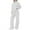 White, variant on Tracksuits for Women 2 Piece Sweatsuits 1/4 Zip Oversized Pullover Sweatshirt and Wide Leg Sweapant Pant Sports Sets (XL, White)