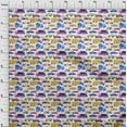 thumbnail image 4 of oneOone Silk Tabby Purple Fabric Truck Sewing Material Print Fabric By The Yard 42 Inch Wide, 4 of 5