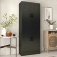 thumbnail image 6 of DIYART Black Kitchen Pantry Cabinet, 71" Tall Kitchen Storage Cabinet with doors, Kitchen Pantry Hutch with Storage for Kitchen, Dining Room, 6 of 7