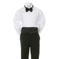 thumbnail image 6 of Baby Kid Teen 6pc BOY Wedding Formal Black Tail Vest Cummerbund Tuxedo Suit S-20, 6 of 7