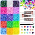 thumbnail image 2 of Mixed Color AB Resin Flatback Rhinestones Rhinestones For DIY Crafts Nails Clothes & Phone Decor（10ml）, 2 of 7