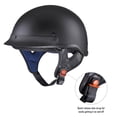 thumbnail image 4 of AHR RUN-C Casque Demi-Visage Approuvé à Pois pour Moto Cruiser Chopper Noir Mat S, 4 of 9