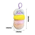thumbnail image 3 of RuiJiao Premium Plush Caterpillar Keychain - Cute and Soft Schoolbag Pendant, Perfect Birthday Gift for a Unique Experience, 3 of 6