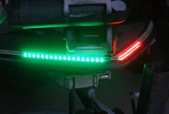 Red & Green Navigation Boat Light Strips, Marine, for Bass, Pontoon, Jon Boats