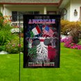 thumbnail image 2 of Flag Proud American Italian Root U.S Italy Friendship Garden Flag, Double-Sided Decorative Outdoor Flag, Patriotic Polyester Yard Flag 12 x 18 in, 2 of 5