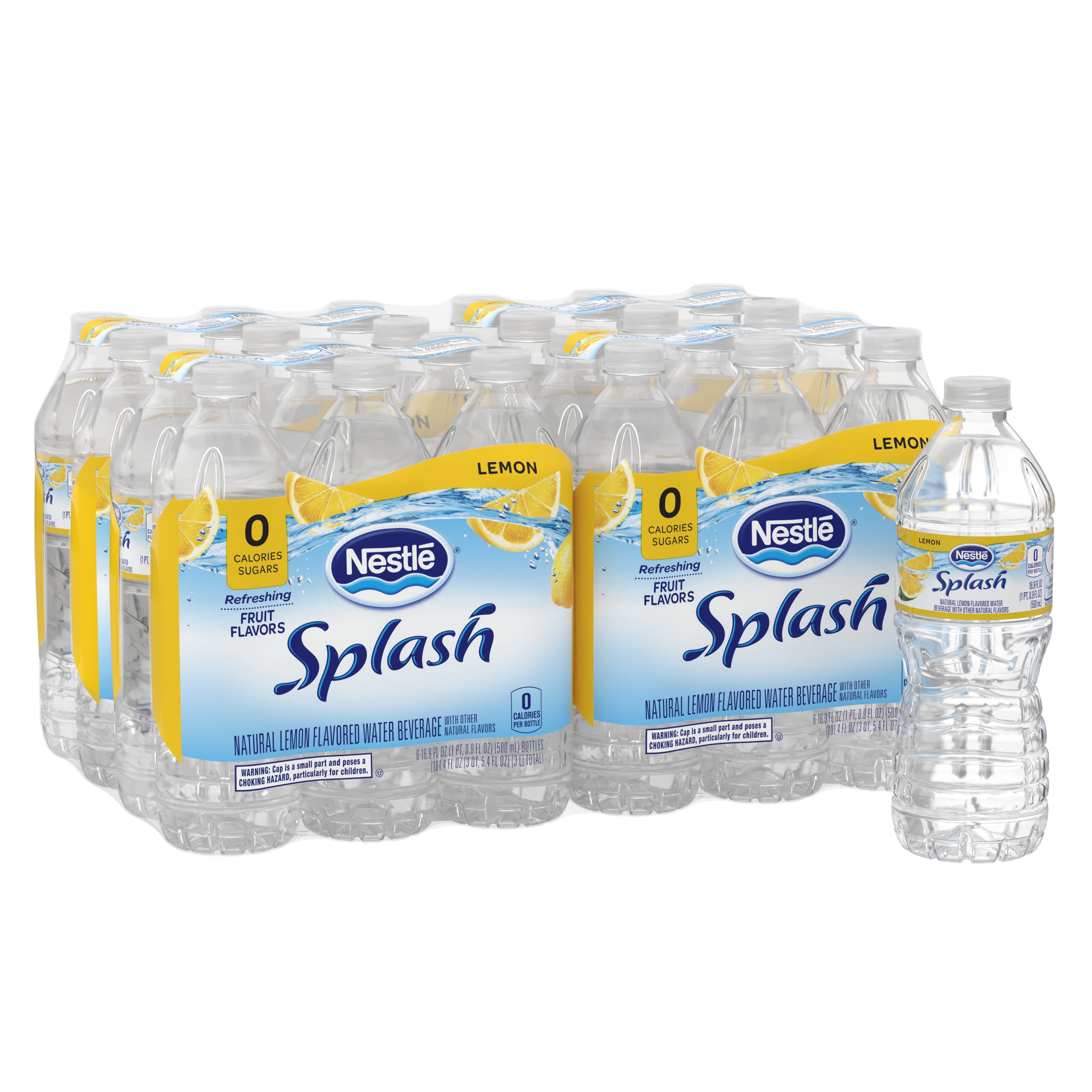 NESTLE SPLASH Water Beverage with Natural Fruit Flavor, Lemon Flavor