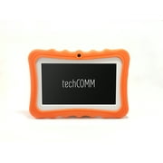 TechComm M4 7” 8GB Android 5.1 HD Touch Screen Brightly Colored Tablet for Children with a Protective Case / Tablet Stand, Dual Camera, WiFi and Bluetooth