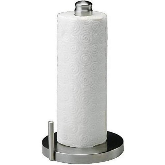 Kamenstein Paper Towel Holder Perfect Tear Upright Style - Stainless Steel - Silver
