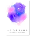 thumbnail image 1 of Awkward Styles Astrology Theme Zodiac Sign Scorpius Poster Zodiac Wall Art Charming Gifts for Astrology Lover Zodiac Map Decor Scorpius Wall Print, 1 of 3