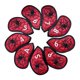 thumbnail image 5 of 9 piezas Golf Iron Club Head Covers Classic s PU Golf Wedge Covers Set rojo Sharpla Cubiertas de cabeza de hierro de golf, 5 of 8