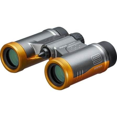 Pentax 9x21 UD Weather Resistant Roof Prism Binocular with 6 Degree Angle of View, Orange