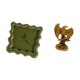 thumbnail image 5 of Reloj De Pared Cuadrado Silencioso, Estatua, Escultura, Adorno De Escritorio, Obra De Arte, Regalo Para Baño, Granja, Aula, Cocina, Estudio, Estanterías, Hogar, Comedor, Oficina., 5 of 8