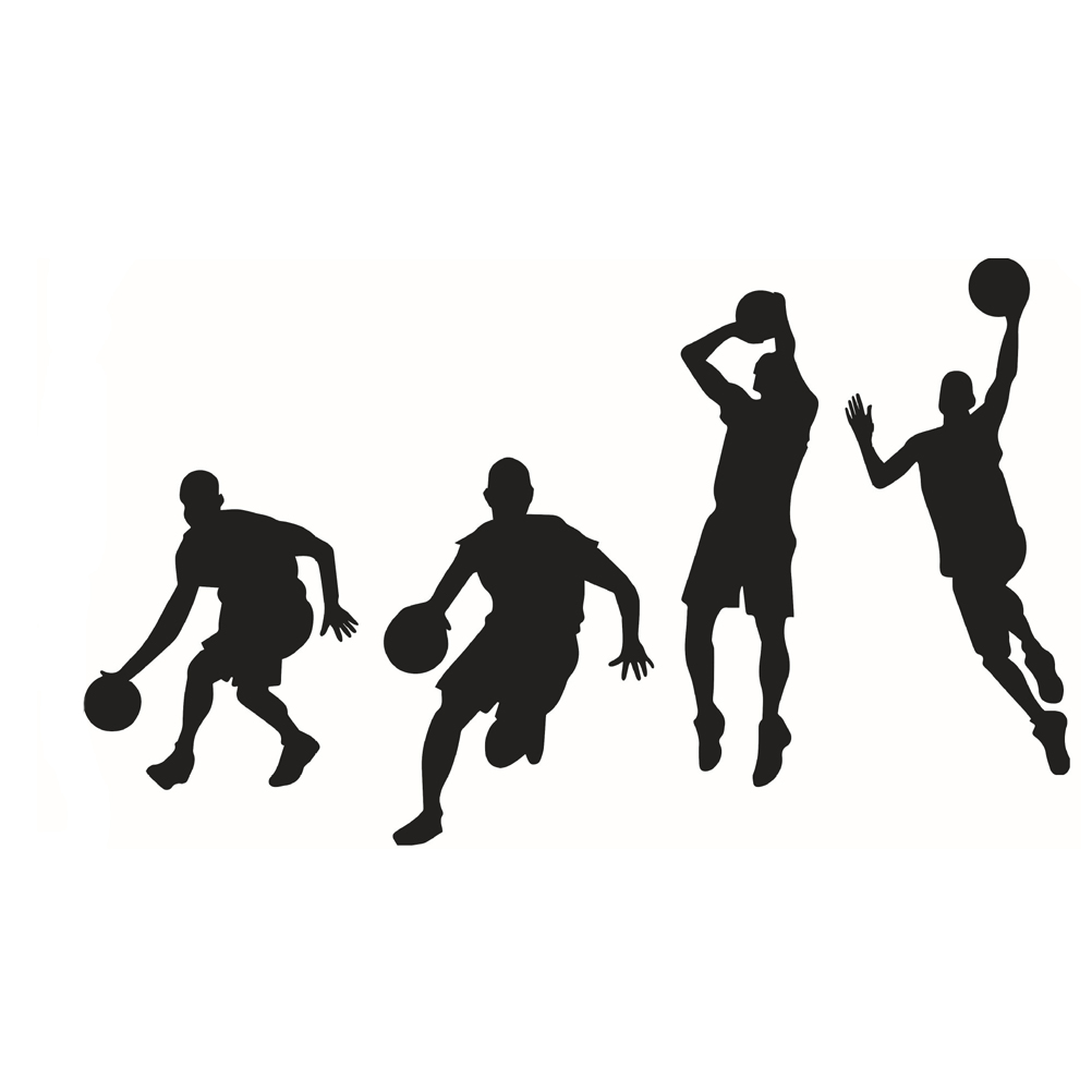 Autocollant Mural 3D Basket-ball – Dimensions 40 X 63 Cm, Vinyle Amovible Et Lavable – Décoration Chambre Ado