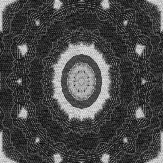 Ahgly Company Machine Washable Indoor Square Transitional Midnight Gray Area Rugs, 4' Square