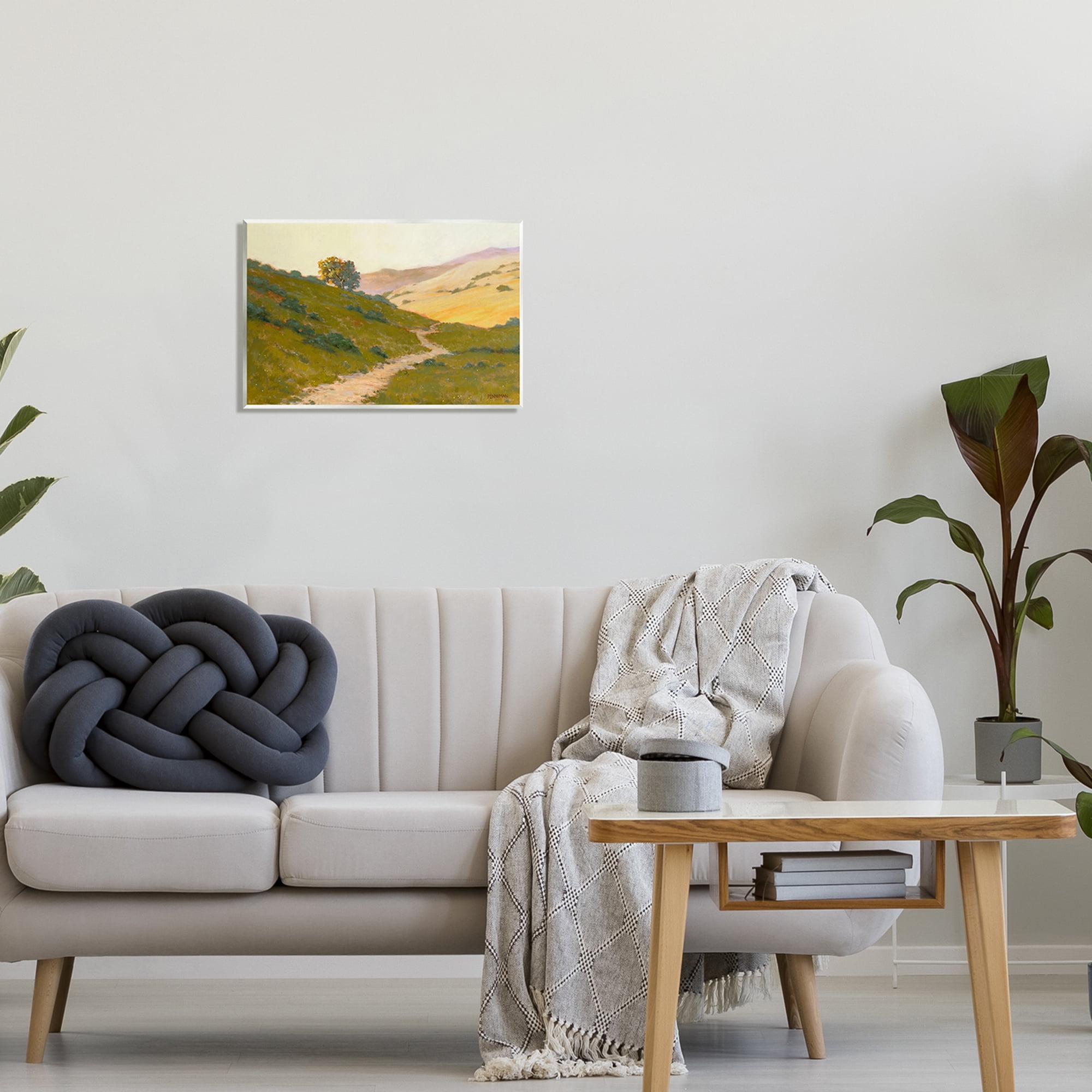 Stupell Vast Rural Landscape Path Landscape Painting Wall Plaque Unframed Art Print Wall Art