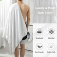 thumbnail image 7 of Smuge 18 pcs Bath Towel Sets, Include 6 Bath Sheet Towels, 6 Hand Towels, 6 Washcloths, Soft Microfiber Highly Absorbent Shower Towel for Bathroom Gym Spa(White), 7 of 7