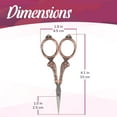thumbnail image 3 of JubileeYarn Flourish Embroidery Scissors - Copper - 10 Scissors, 3 of 7