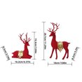 thumbnail image 3 of Oioii Reindeer & Deer Christmas Decoration , Small Indoor & Tabletop Statue , Resin Figuring for Home, 3 of 6
