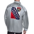 thumbnail image 2 of Men's Starter  Gray Florida Panthers Printed Logo Coaches Full-Snap Jacket, 2 of 2