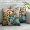 thumbnail image 3 of ARISTURING Vintage Flowers Bloom Plants Decor Throw Pillow Covers Oil Painting European Floriculture Poppies Hyacinth Hydrangea Bottle Pillowcase Home Sofa Cushion Cover, 3 of 5