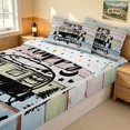 thumbnail image 3 of Erosebridal Happy Camping Camper Zipper Twin Comforter Sets with Fitted Sheet and 2 Pillowcases, Colorful Farmhouse Zipper Bedding Set, Polka Dots Reversible, 3 of 7