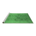 thumbnail image 2 of Ahgly Company Machine Washable Indoor Square Oriental Emerald Green Industrial Area Rugs, 6' Square, 2 of 4