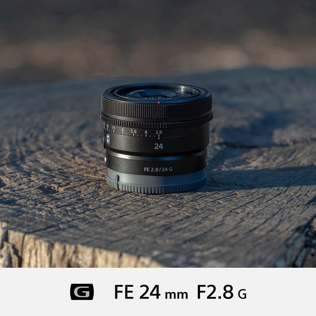 Sony FE 24mm F2.8 G Full-frame Wide-angle Prime G Lens with Camera