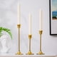 thumbnail image 5 of Candelabros Decorativos Candelabros Sala De Estar - Juego De 3 Candelabros De Cono Dorado Candelabro De Metal Decoración Mesa Boda Decoración del Hogar Fiesta Comida Velas Adecuadas ER, 5 of 5