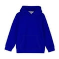 thumbnail image 3 of Eltusu Boys Hoodies, Fashion Solid Color Long Sleeve Casual Pullover Sweatshirts Blue Size 4-14 T, 3 of 5