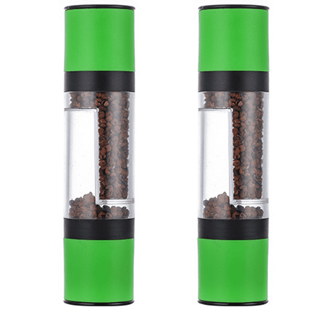 1. 【Molinillo de sal y pimienta 2 en 1】 El molinillo Mixoo 2 en 1 combina el molinillo de pimienta y el molinillo de sal en un recipiente, permite moler dos tipos de especias, de gruesas a finas, en