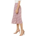 thumbnail image 4 of INSPIRE CHIC Women's Midi Skirts Peasant Elastic Waist A-Line Ditsy Floral Skirts S Pink, 4 of 7