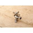 thumbnail image 2 of Kingston Brass Millennium 1/2" FIP X 1/2" OD Compression Angle Valve, Satin Nickel, 2 of 3