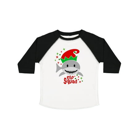 

Inktastic Cute Elf Squad Shark in Santa Hat Gift Toddler Boy or Toddler Girl T-Shirt
