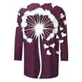 thumbnail image 4 of Qetyuw Womens Valentines Day Shirt 3/4 Length Sleeve Floral Print Tshirts Casual Crew Neck Shirts Summer Plus Size Tees, 4 of 5