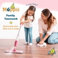 thumbnail image 2 of Kids Spray Mop Toy Set, Real Working Water Sprayer, with Broom and Dust Pan, Educational Cleaning Toy for Ages 3+, Pink (Spray Mop), 2 of 5