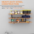 thumbnail image 3 of Lumber Rack WallMounted Lumber Storage Rack Heavy Duty Wood Storage Racks with Level System Lb Durable Garage Wood Organizer Orange Lumber Metal Racks for Indoor and Outdoor (, 3 of 7