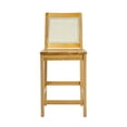 thumbnail image 2 of Walker Edison 24" Solid Wood Counter Stool in Natural (Set of 2), 2 of 12