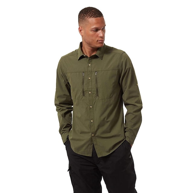 Craghoppers Mens Kiwi Boulder Long Sleeve Nosi Defence Shirt zhangyuxiang LED