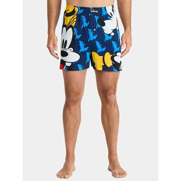 Disney Men's Goofy Big Head Boxer Shorts, Sizes S-XL