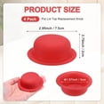thumbnail image 3 of Uxcell 4-Pack Silicone Pot Lid Covers, 2" ID Universal Pot Lid Top Knob Heat Resistant Handle Caps for Kitchen Cookware, Non-Slip Safe Hold Grip Protectors [Red], 3 of 6