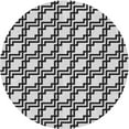 thumbnail image 1 of Ahgly Company Machine Washable Indoor Round Transitional Black Area Rugs, 4' Round, 1 of 7