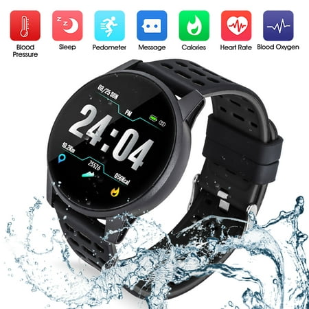 Upgrade 2019 Version Smart Watch for Android iOS Phone, Activity Fitness Tracker Watches Health Exercise Smartwatch with Heart Rate, Sleep Monitor Compatible for Samsung iPhone for Men