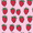 Cartoon Strawberry, variant on Mini Backpack Purse for Women Quilted Travel Daypack Casual Shoulder Bag, Playful Winter