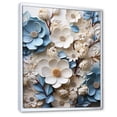thumbnail image 2 of Designart "Flourishing Tranquil Blue And White Dogwood" Dogwood Floater Framed Canvas Prints, 2 of 5
