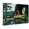 thumbnail image 2 of "Roosting Ducks" Painting Print on Wrapped Canvas, 2 of 7
