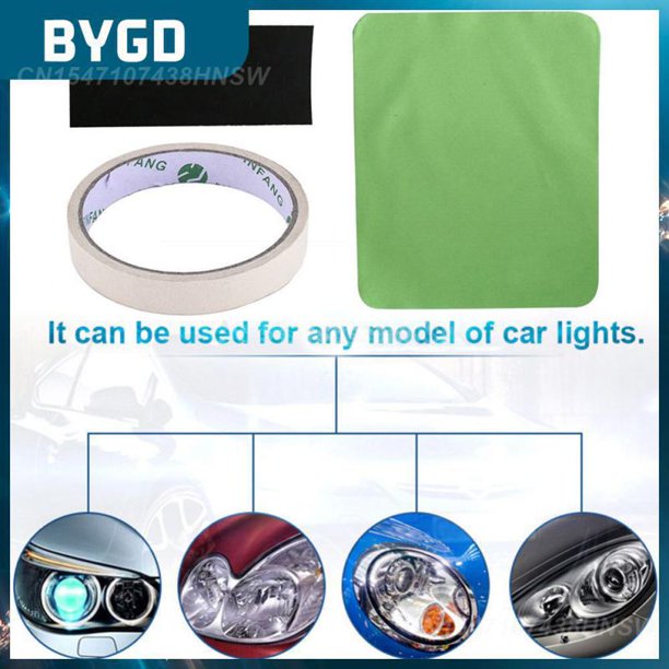 Hgkj Cleaning Headlight Tool Durable Universal Glass Window Cleaner Portable Car Headlight Repair Renovation ToolGreenRussian Federation He Qiyong unisex