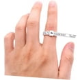 thumbnail image 4 of 24 Pcs Ring Circumference Measurement Ring Sizing Tool Ring Gauge Finger Ring Sizer Ring Measuring Tool Rings Size Tool Plastic Jewels Jewelry Measuring Ruler Portable Pe, 4 of 5