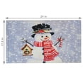 thumbnail image 4 of Sunnydaze 17.5" x 29" Indoor Holiday Entrance Mat - Snowman White, 4 of 6